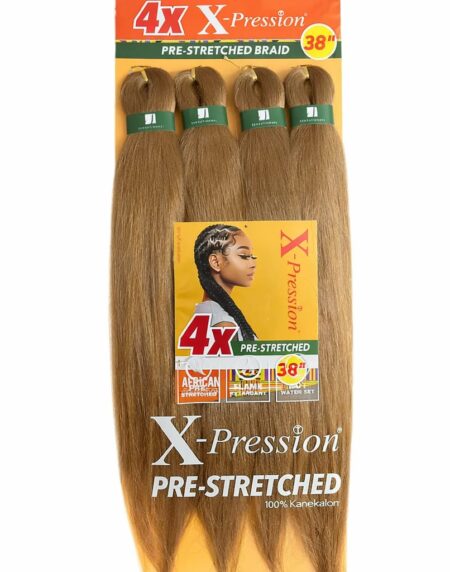 4x pre stretched braiding hair 38 inch xpression kanekalon braid hair